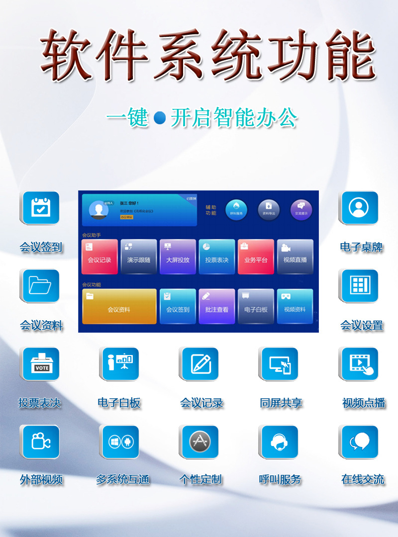 昕意平板會議系統L7 軟硬件一體化的智能無紙化辦公解決方案